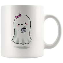 Load image into Gallery viewer, Cute Ghost Mug, Halloween Mug