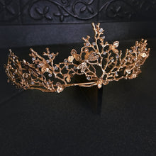 Load image into Gallery viewer, Golden Coral Mermaid Crown
