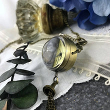 Load image into Gallery viewer, Curiouser &amp; Curiouser Glass Ball Pocket Watch