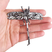 Load image into Gallery viewer, Drama at Dawn Dragonfly Brooch