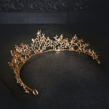 Load image into Gallery viewer, Golden Coral Mermaid Crown