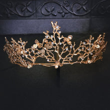 Load image into Gallery viewer, Golden Coral Mermaid Crown