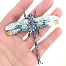 Load image into Gallery viewer, Drama at Dawn Dragonfly Brooch