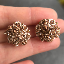 Load image into Gallery viewer, Rose Cluster Earrings