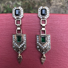 Load image into Gallery viewer, Art Deco Geometric Earrings