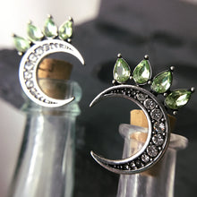 Load image into Gallery viewer, Green Grows on the Moon Earrings