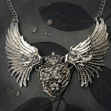 Load image into Gallery viewer, Flying Heart Statement Necklace