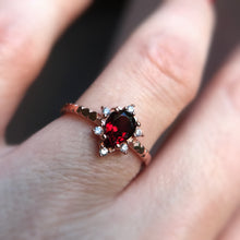 Load image into Gallery viewer, Red Garnet Ring