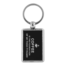 Load image into Gallery viewer, Coffee Is The Foundation Of My Food Pyramid Keychain