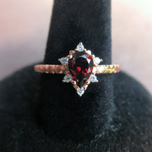 Load image into Gallery viewer, Red Garnet Ring