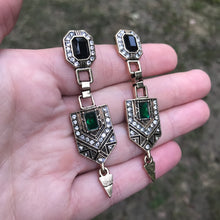 Load image into Gallery viewer, Art Deco Geometric Earrings
