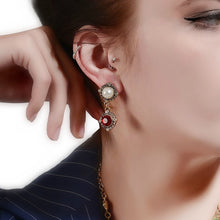 Load image into Gallery viewer, Snow White's Ruby Earrings