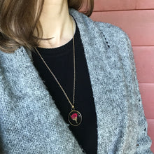 Load image into Gallery viewer, Real Dried Rose Pendant Necklace