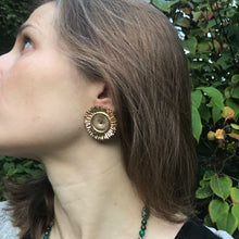 Load image into Gallery viewer, Golden Sunflower Earrings