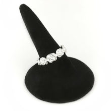Load image into Gallery viewer, Silver Rose Garland Ring