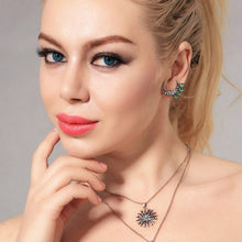 Load image into Gallery viewer, Green Grows on the Moon Earrings