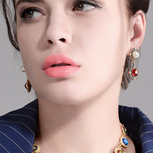Load image into Gallery viewer, Snow White's Ruby Earrings