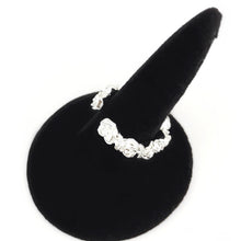 Load image into Gallery viewer, Silver Rose Garland Ring