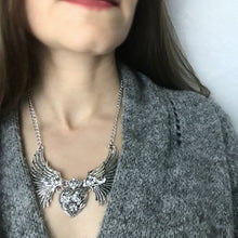 Load image into Gallery viewer, Flying Heart Statement Necklace
