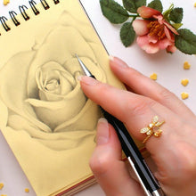 Load image into Gallery viewer, Sweet Citrine Honey Bee Ring