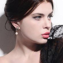 Load image into Gallery viewer, Flower Dipped in Pearl Earrings