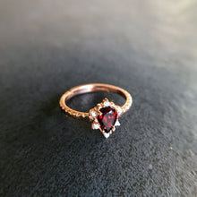 Load image into Gallery viewer, Red Garnet Ring