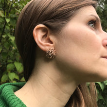 Load image into Gallery viewer, Rose Cluster Earrings