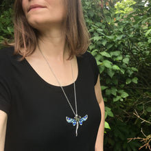 Load image into Gallery viewer, Art Deco Fairy Pendant Necklace