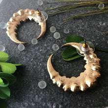 Load image into Gallery viewer, Crescent Moon Dazzle Earrings