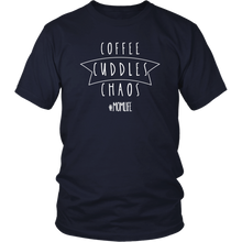 Load image into Gallery viewer, Coffee Cuddles Chaos Shirt