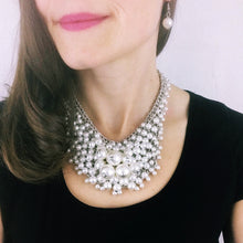Load image into Gallery viewer, Pearly Clusters Statement Necklace Set