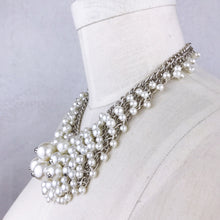 Load image into Gallery viewer, Pearly Clusters Statement Necklace Set