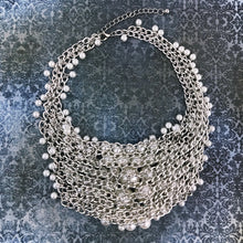 Load image into Gallery viewer, Pearly Clusters Statement Necklace Set