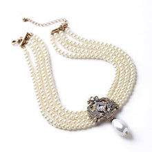 Load image into Gallery viewer, Lady Brianna Teardrop Pearl Necklace