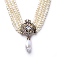 Load image into Gallery viewer, Lady Brianna Teardrop Pearl Necklace