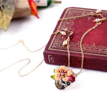 Load image into Gallery viewer, Pretty in Peach Enamel Necklace