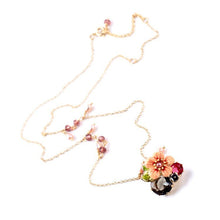 Load image into Gallery viewer, Pretty in Peach Enamel Necklace