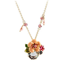 Load image into Gallery viewer, Pretty in Peach Enamel Necklace