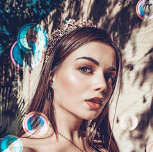 Load image into Gallery viewer, Golden Coral Mermaid Crown