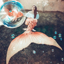 Load image into Gallery viewer, Golden Coral Mermaid Crown