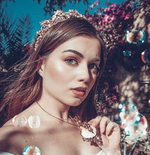 Load image into Gallery viewer, Golden Coral Mermaid Crown