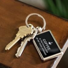Load image into Gallery viewer, Coffee Is The Foundation Of My Food Pyramid Keychain