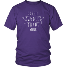 Load image into Gallery viewer, Coffee Cuddles Chaos Shirt
